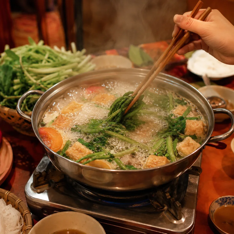Bàn ăn tại Nguyễn Minh Lượng